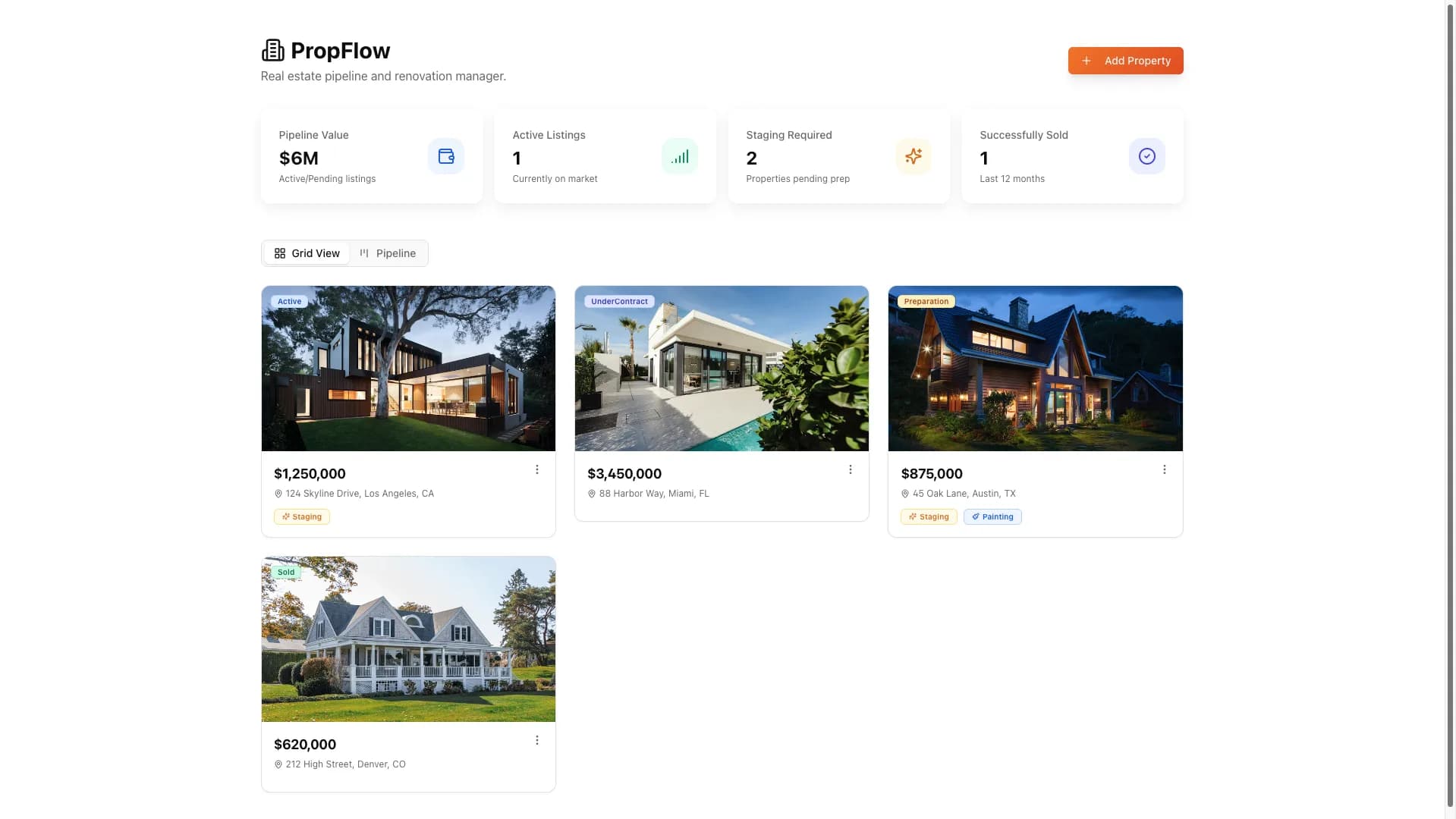 Custom home services website